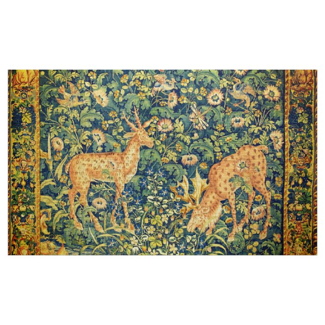 FALLOW-DECKPAIR, GOTHISCHE FANTASIE-BLUME, grün Stoff (Yard (91,4 cm))
