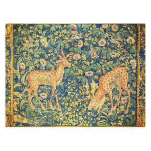 FALLOW-DECKPAIR, GOTHISCHE FANTASIE-BLUME, grün Tischdecke