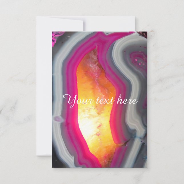 Fallrosa Geode Glow (Vorderseite)