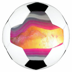 Fallrosa Geode Glow Fußball