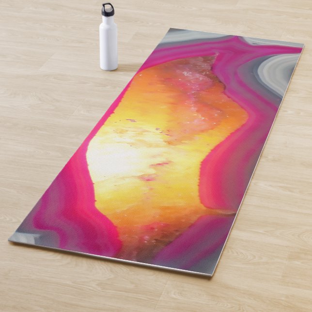 Fallrosa Geode Glow Yogamatte (Beispiel)