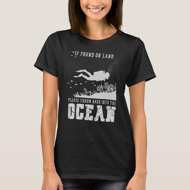 Falls auf dem Land gefunden, werfen Sie bitte zurü T-Shirt (Vorderseite)