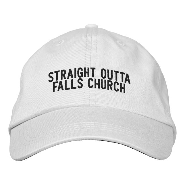 Falls Church Virginia Hat Bestickte Baseballkappe (Vorderseite)