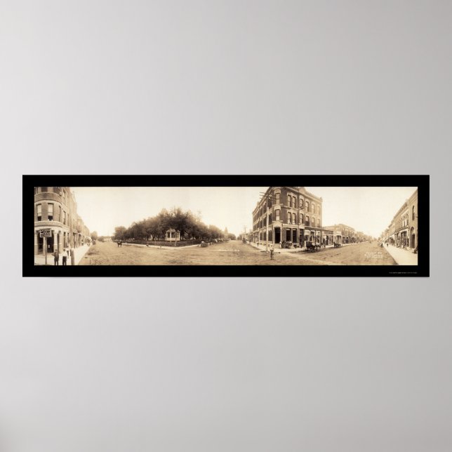 Falls City, NE Foto 1908 Poster (Vorne)