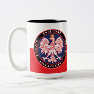 Falls City Runde Polnisch Texan Zweifarbige Tasse