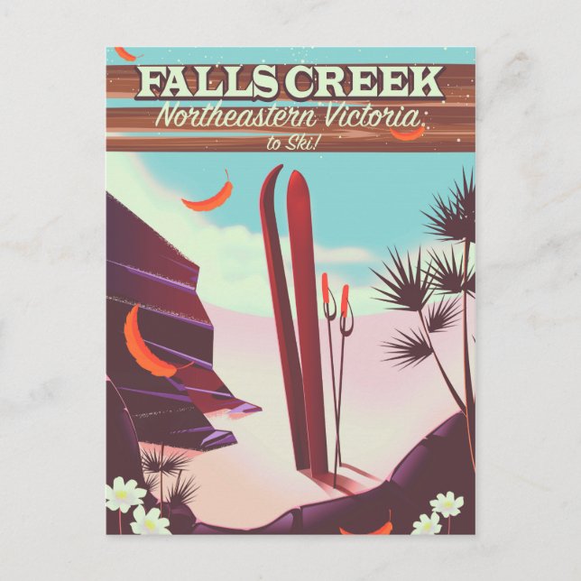 Falls Creek, Skipposter Nordostasien, Postkarte (Vorderseite)