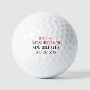 Falls gefunden, kehren Sie bitte zu Golfball