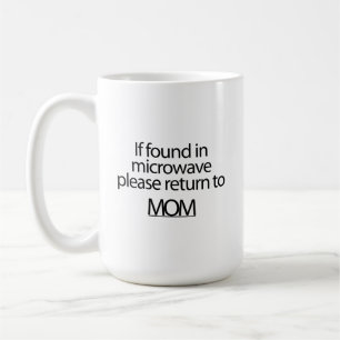 Falls in der Mikrowelle gefunden, kehren Sie bitte Kaffeetasse