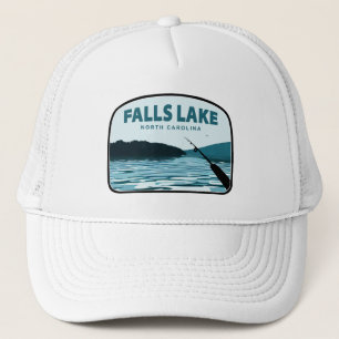 Falls Lake North Carolina Angelrute Truckerkappe