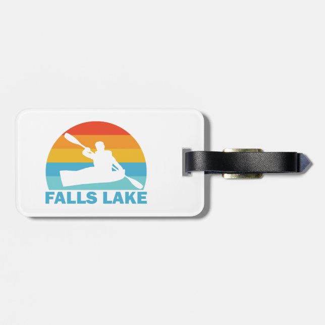 Falls Lake North Carolina Kayak Gepäckanhänger (Rückseite horizontal)