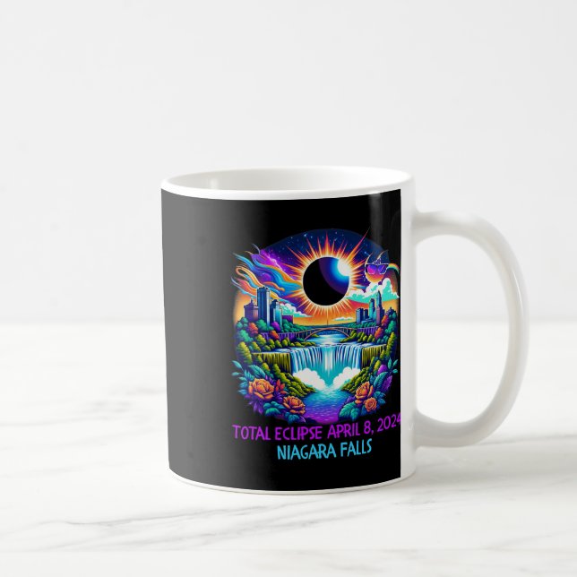 Falls New York Ny Total Solar Eclipse 8. April Kaffeetasse (Rechts)