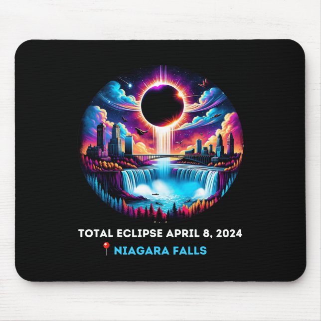 Falls New York Ny Total Solar Eclipse April 81 Mousepad (Vorne)