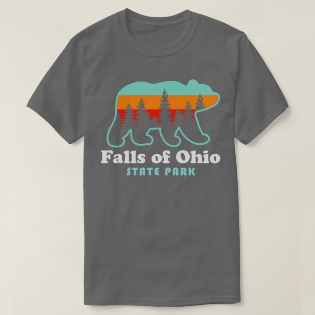 Falls of Ohio Staat Park Bear Sville Indiana T-Shirt (Design vorne)