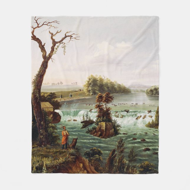 Falls of Saint Anthony von Henry Lewis Fleecedecke (Vorderseite)