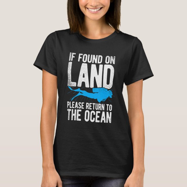 Falls Sie auf dem Land gefunden werden, kehren Sie T-Shirt (Vorderseite)