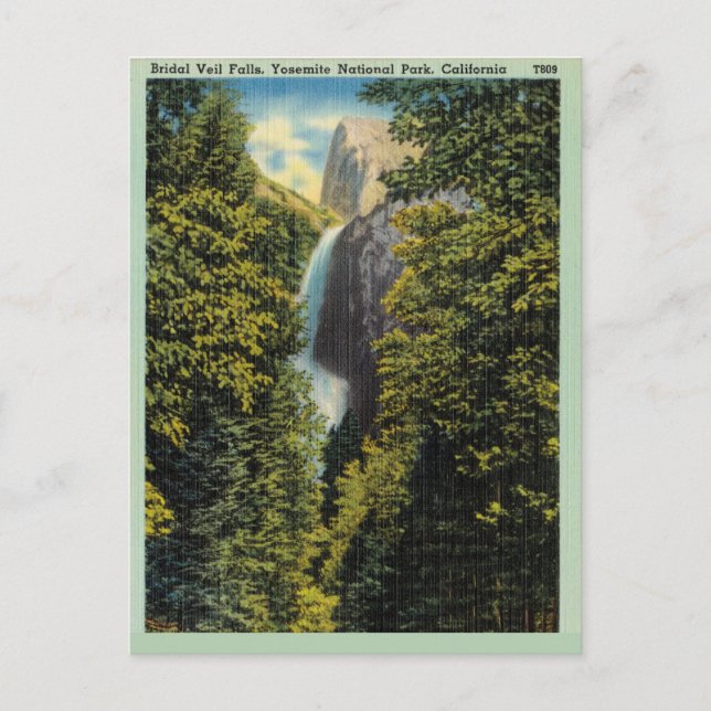 Falls, Yosemite National Park, Kalifornien Postkarte (Vorderseite)