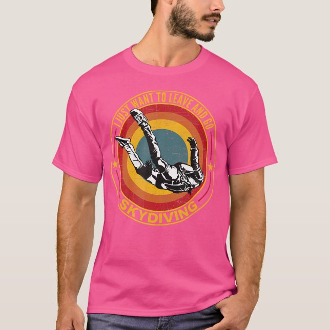 Fallschirm Fallschirm Funny Parachuting Funny Skyd T-Shirt (Vorderseite)