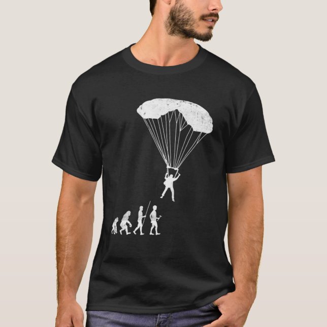 Fallschirm-Jumper-Evolution Vintag T-Shirt (Vorderseite)