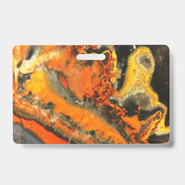Fallschirmdrehte Orange Stones Ausweis (Vorderseite)