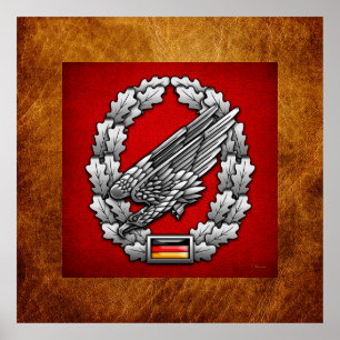Fallschirmjägertruppe Barettab— Poster