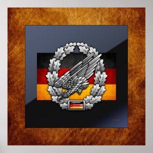 Fallschirmjägertruppe Barettab— Poster