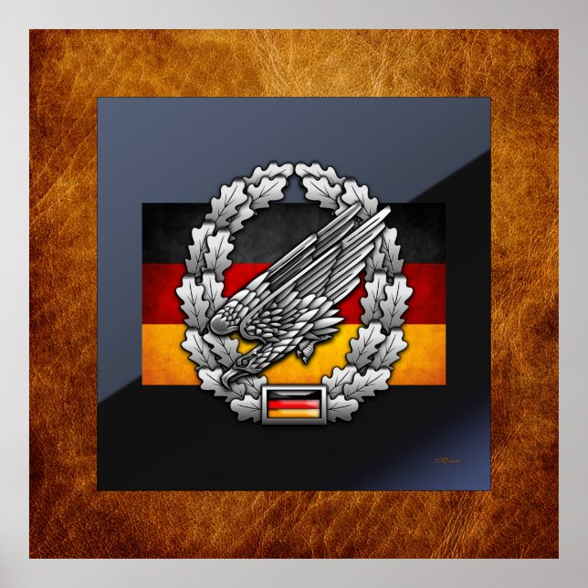 Fallschirmjägertruppe Barettab— Poster (Vorne)