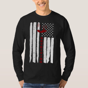 Fallschirmspringen Fallschirmspringer USA-Flagge R T-Shirt