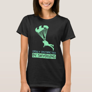 Fallschirmspringen Flugzeug Jumping T-Shirt