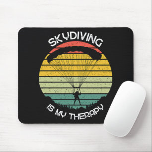 Fallschirmspringen ist meine Therapie Mousepad