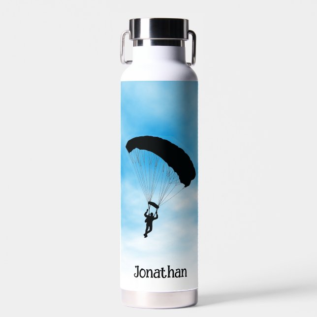 Fallschirmspringen mit einem Kupfervakuum Trinkflasche (Vorne)