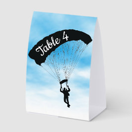 Fallschirmspringen Parachuting Design Zelt Papier Tischaufsteller