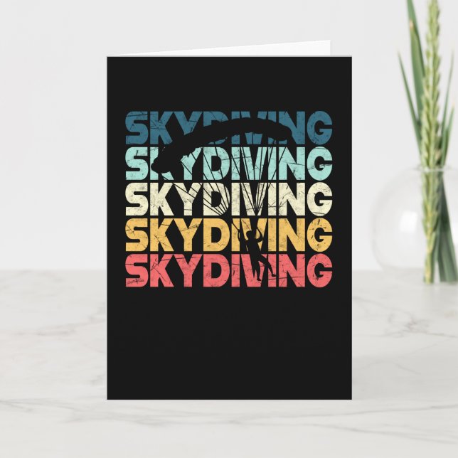 Fallschirmspringen Parachutists Geschenk Karte (Vorderseite)