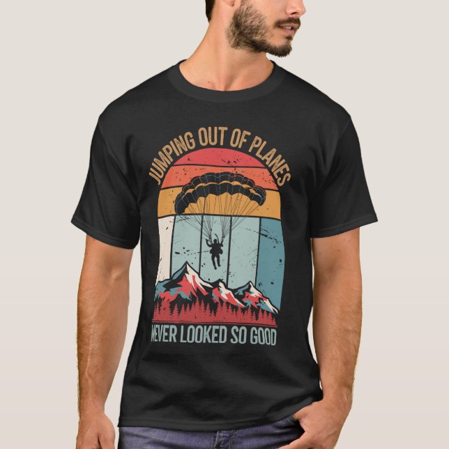 Fallschirmspringen T-Shirt (Vorderseite)