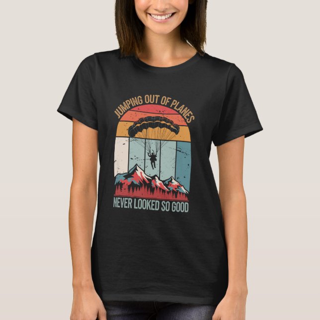 Fallschirmspringen T-Shirt (Vorderseite)