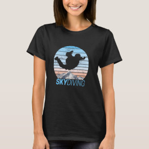 Fallschirmspringen Vintage Parachuting Sonnenunter T-Shirt