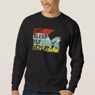 Fallschirmspringen zum Schlafengehen und Paragleit Sweatshirt