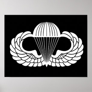Fallschirmspringer-Abzeichen Poster
