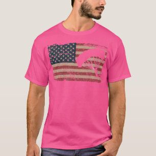 Fallschirmspringer Amerika Flagge Parachutist Spru T-Shirt