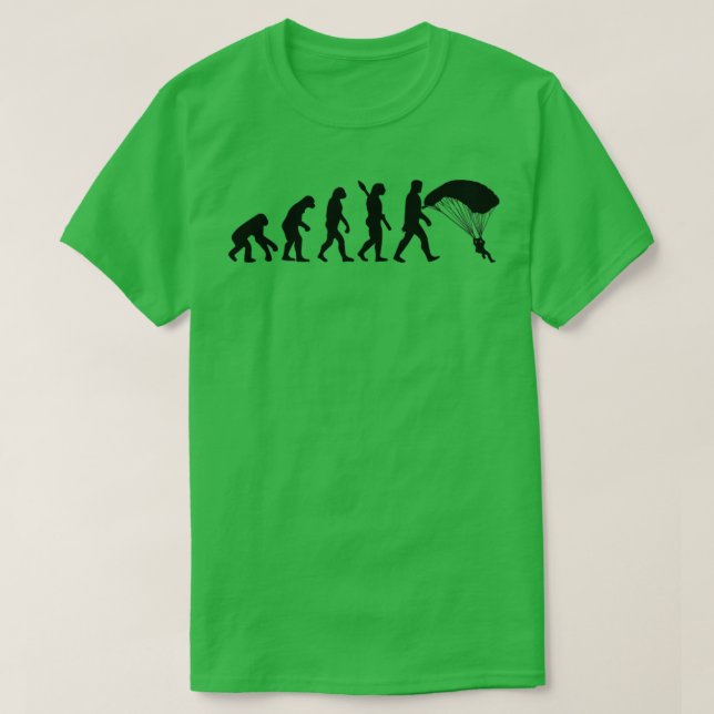 Fallschirmspringer Männer Evolution T-Shirt (Design vorne)