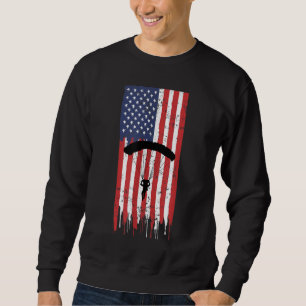 Fallschirmspringer-Parachutist-Skydive-Parachute D Sweatshirt