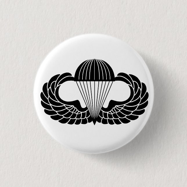 Fallschirmspringerabzeichen Button (Vorderseite)