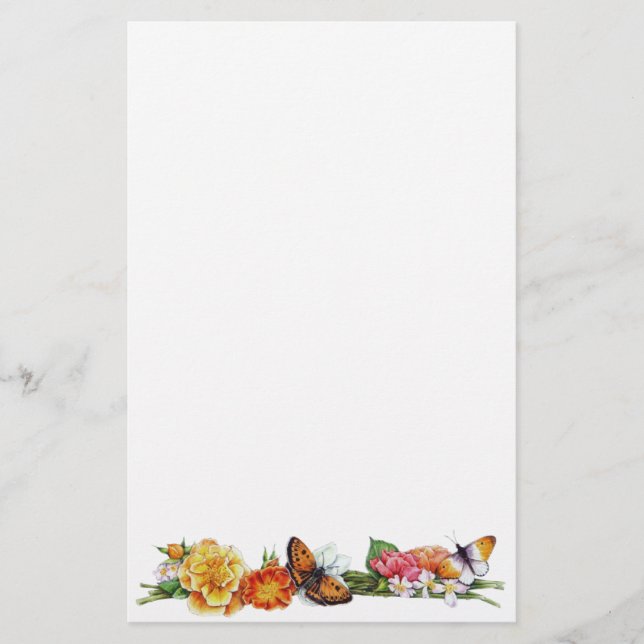 Fallschmetterling stationär briefpapier (Vorderseite)