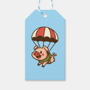 Fallschwein Geschenkanhänger