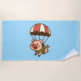 Fallschwein Strandtuch