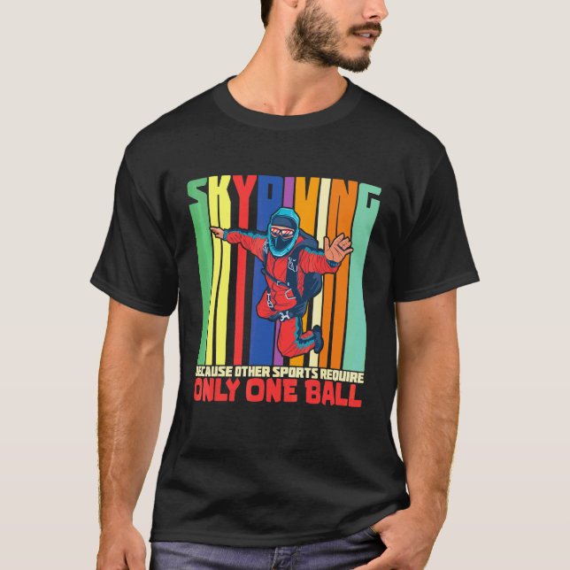 Fallspringer Fallschirmspringer Fallschirm Springe T-Shirt (Vorderseite)