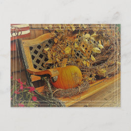 Fallszene / Pumpkin & Bittersweet 4,25" x 5,6" Postkarte