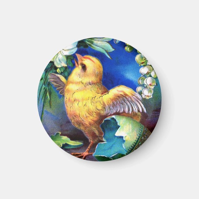 Fallt ein glücklicher Osterkick Magnet (Vorne)