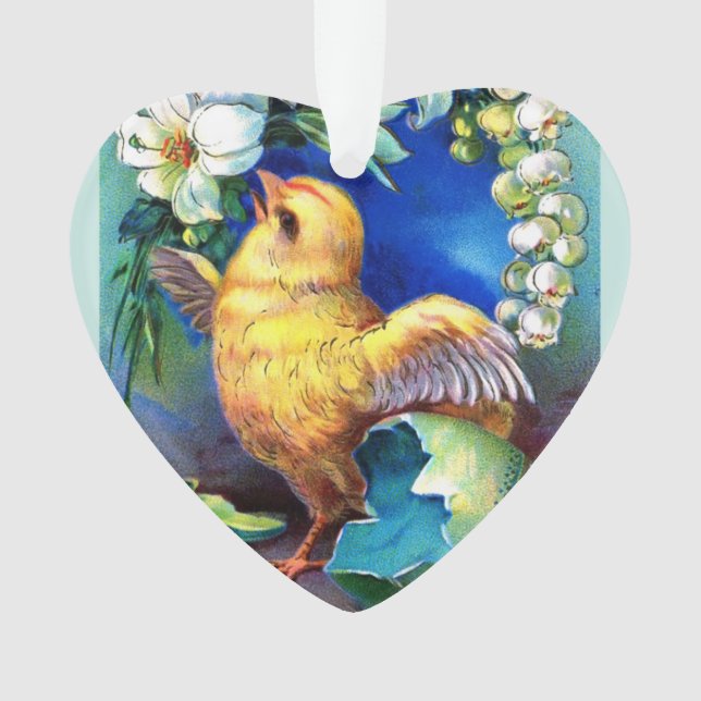 Fallt ein glücklicher Osterkick Ornament (Vorderseite)