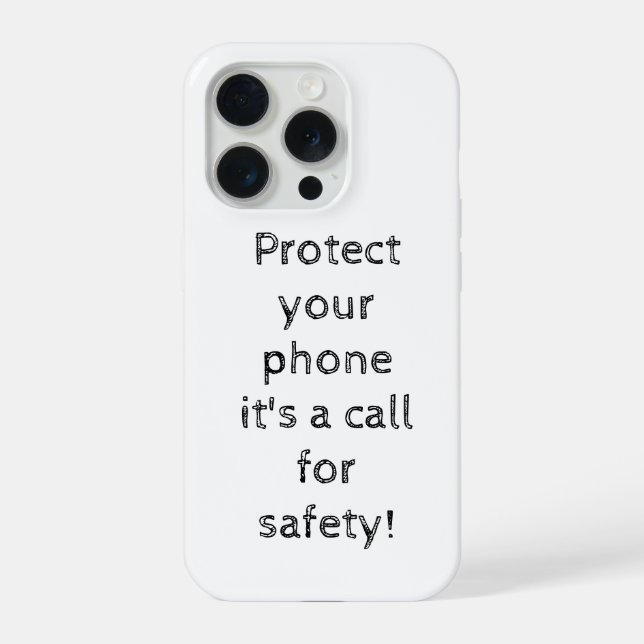 Falltelefon Witz lustiger Schutz iPhone 15 Pro Hülle (Rückseite)