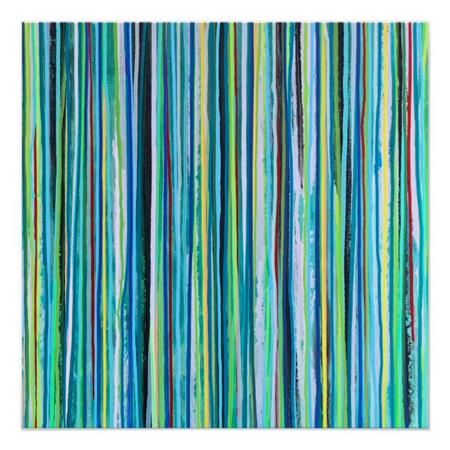 Fallwasser perfektes Poster (Vorderseite)